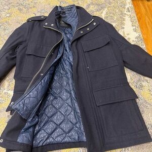 Marc New York Men's Navy Jacket with Quilted Lining